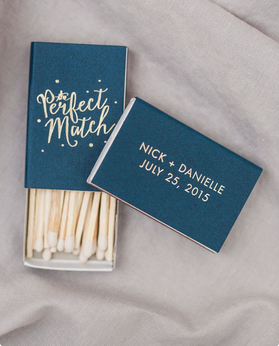 Personalised Sparkler Favours and matches